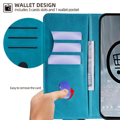 PureGuardCases Business Magnetic Leather Wallet Case for Google Pixel