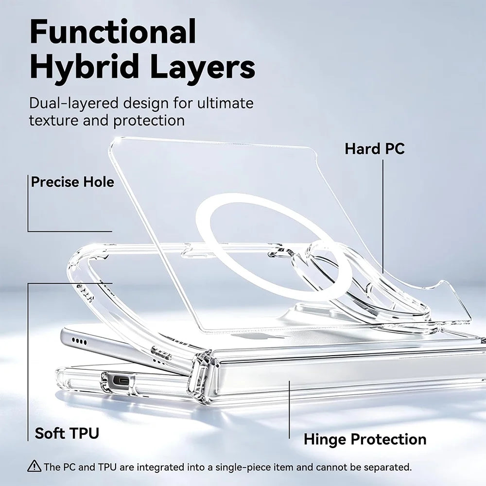 Clear MagSafe Hinge Protection Case for iPhone Duo - Product View 4