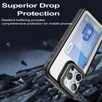 Clear Card Case iPhone 11-18, bezel view