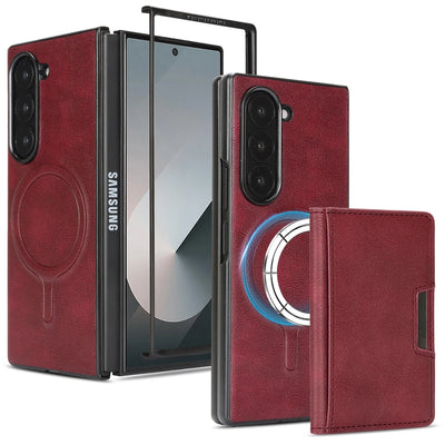 PureGuardCases 2-in-1 Magnetic Wallet Case for Samsung Galaxy Z Fold
