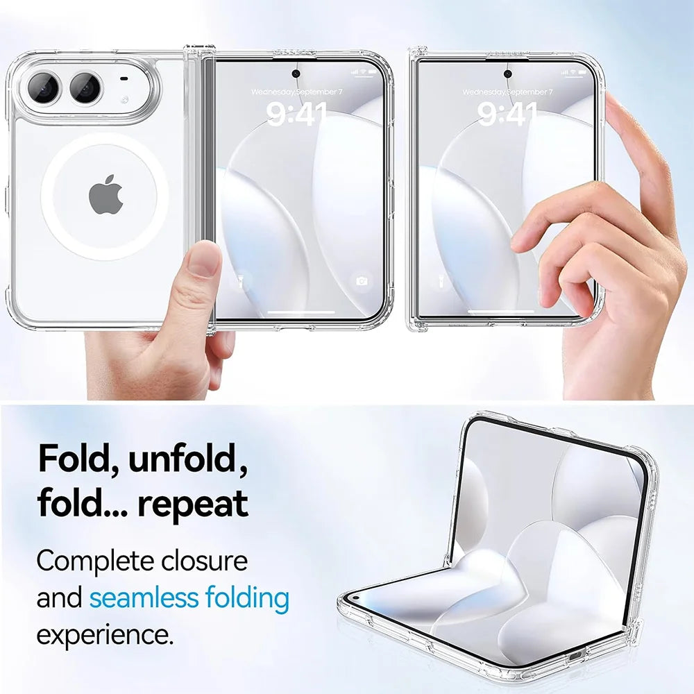 Clear MagSafe Hinge Protection Case for iPhone Duo - Product View 3