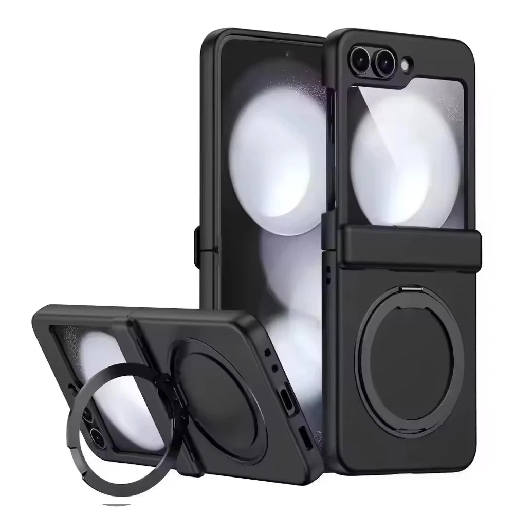 PureGuardCases Magnetic Armor Case with Hinge Protection for Samsung Galaxy Z Flip