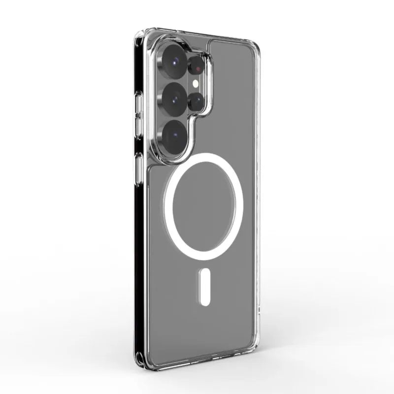Clear Magnetic Armor Case Galaxy S20-S26, front & back