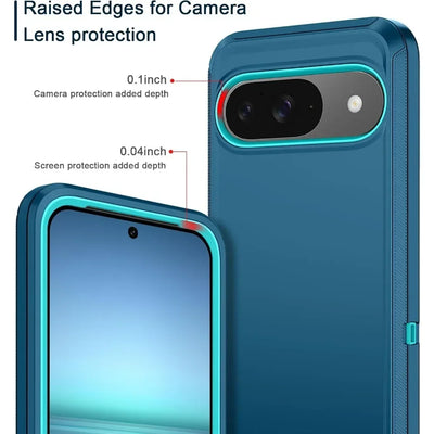 3-Layer Rugged Case Pixel 8-11, bezel view