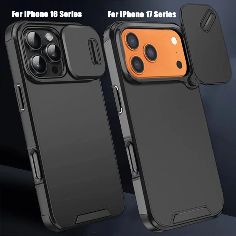 Slide Camera Rugged Case iPhone 11-18, slide camera cover