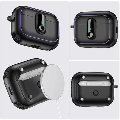 PureGuardCases Armor Lock Shockproof Case for AirPods