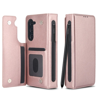 PureGuardCases RFID Leather Wallet Case for Samsung Galaxy Z Fold – Card Holder Protective Cover