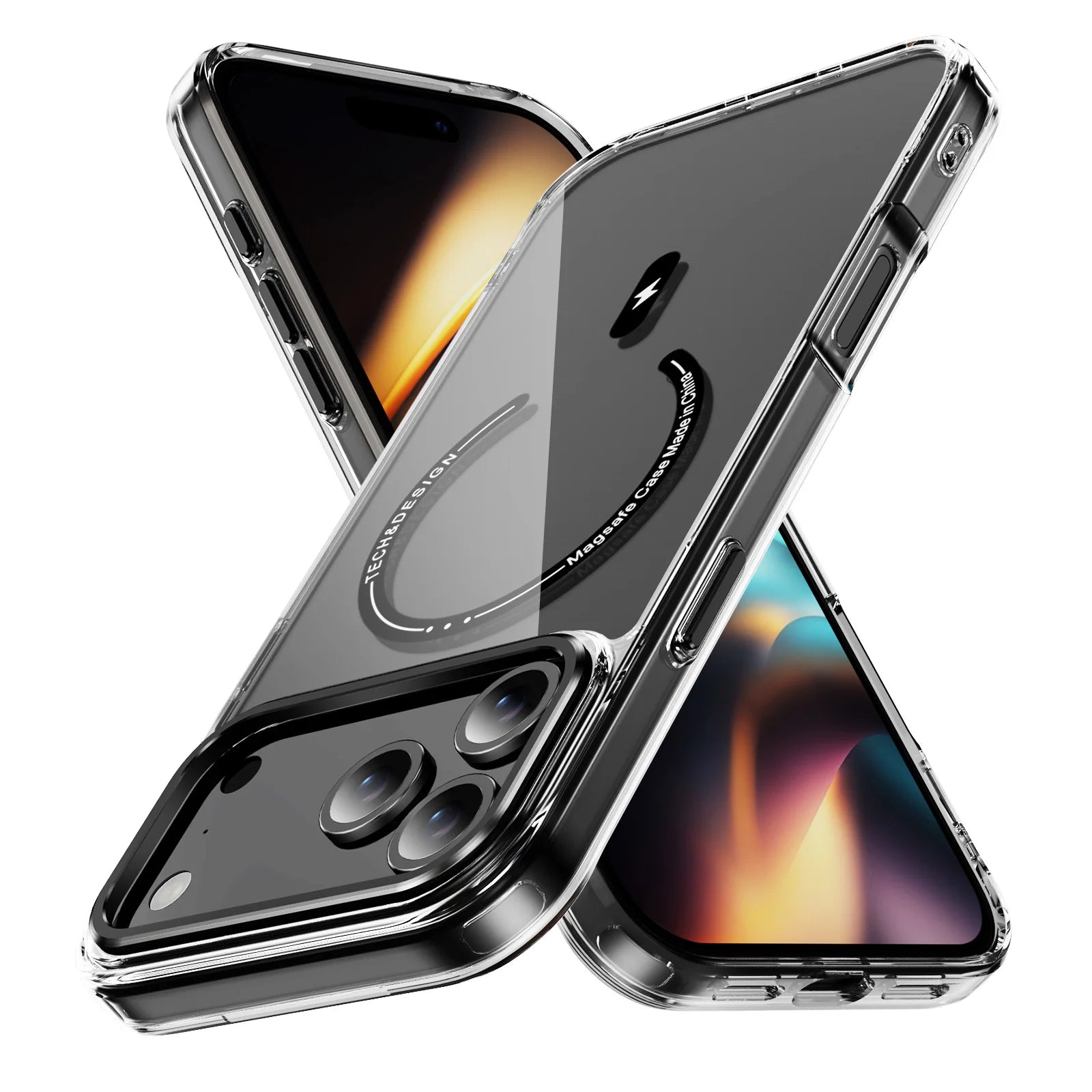 PureGuardCases Luxury Phantom HD Clear iPhone Case – MagSafe Shockproof Magnetic Cover