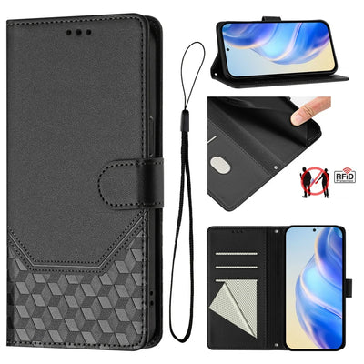 3D Cube Wallet Case Galaxy S20-S26, Black