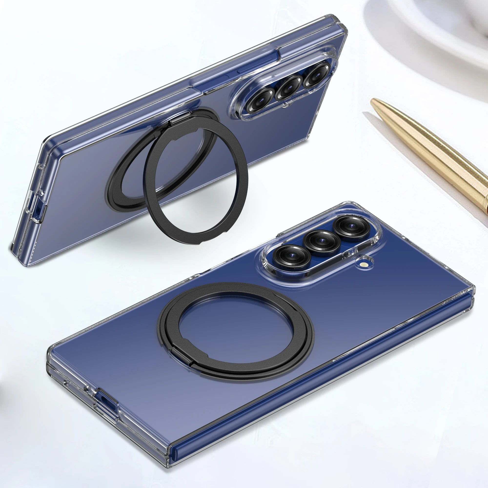 PureGuardCases Clear Magnetic Case for Samsung Galaxy Z Fold