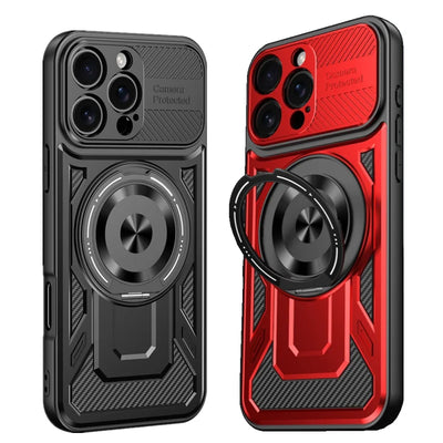 PureGuardCases 360° Rotatable Kickstand iPhone Case – MagSafe Shockproof Cover