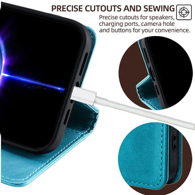 PureGuardCases Business Magnetic Leather Wallet Case for Google Pixel