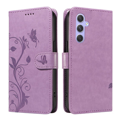 Luxury Butterfly Flower Vine Flip Leather Wallet Case For Samsung Galaxy A06 A16 A26 A36 A56 A05 A05S A15 A25 A35 A55 5G A07 A17