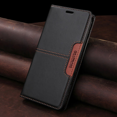 PureGuardCases Magnetic Leather Wallet Case for Google Pixel
