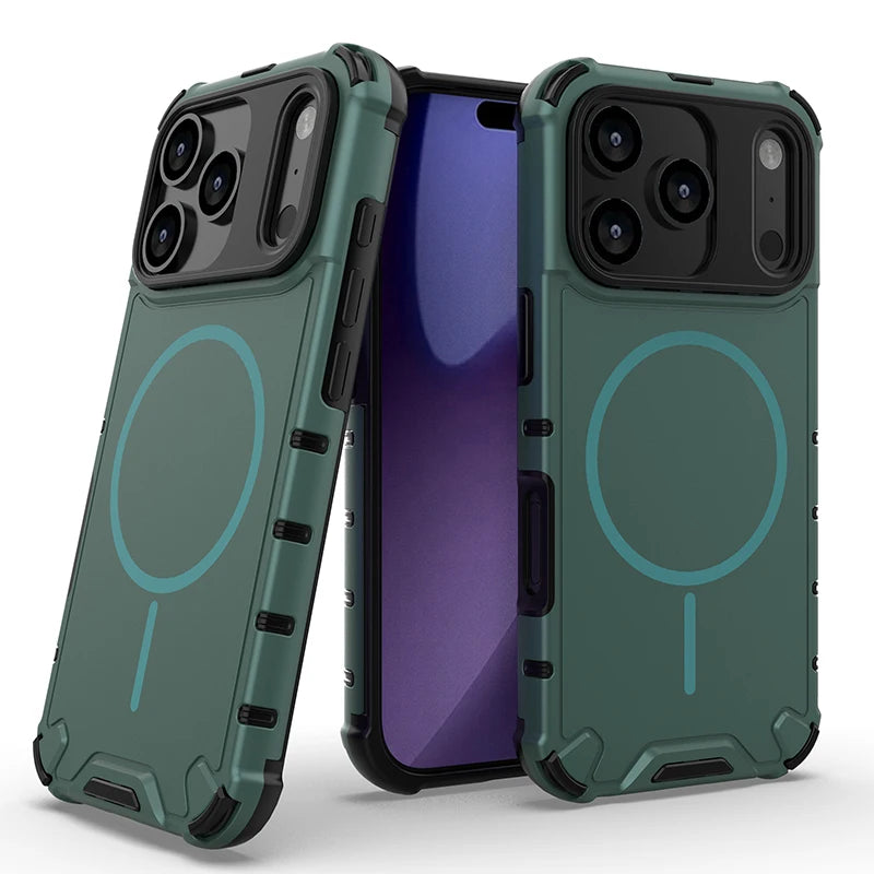 PureGuardCases Airbag Anti-Fall iPhone Case – MagSafe Shockproof Matte Cover