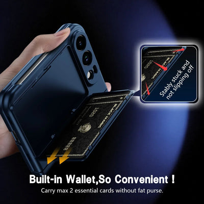 Pen Slot Card Wallet Kickstand Case for iPhone Duo - Product View 5