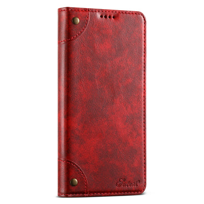 SUTENI Phone Case Faux Leather Card Holder Stand Wallet Magnet Flip Cover For Galaxy S26 Ultra S25 Plus S24 S23 S22 Note20