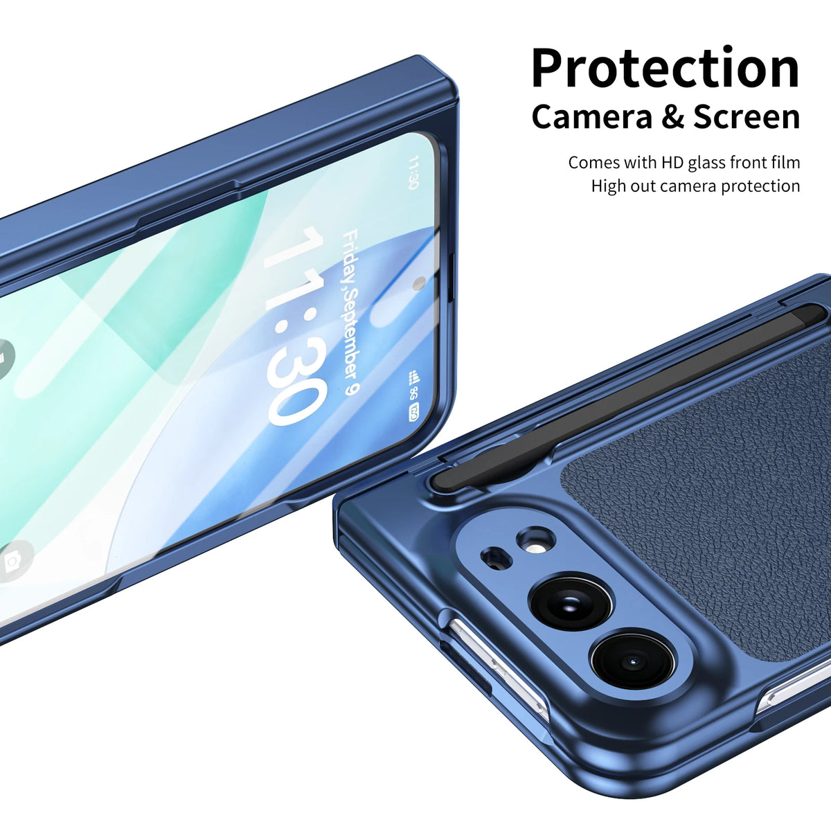 Leather Case with Pen Slot & Stylus for iPhone Duo - Product View 4