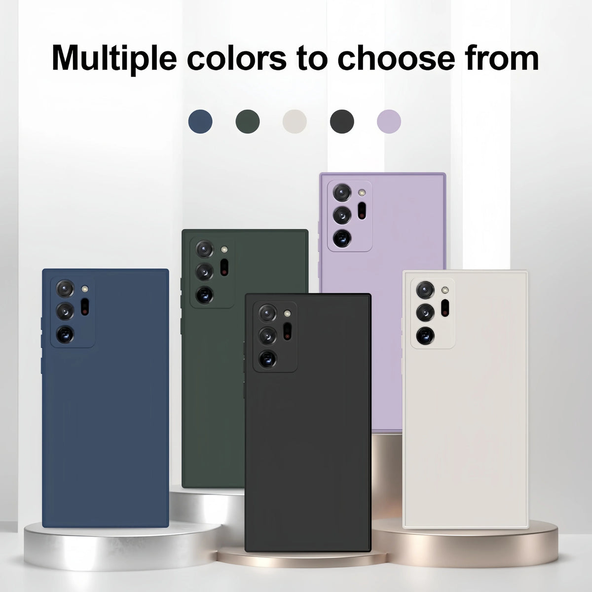 Liquid Silicone Shockproof Case for Samsung Galaxy Note 20 Ultra, Note 20 & Note 10 Plus - image 2