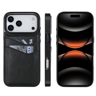 Card Slot Wallet Case iPhone 11-18, Black