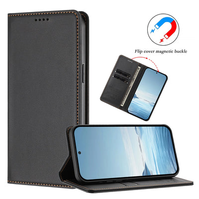 Magnetic Leather Folio Flip Wallet Case for Samsung Galaxy S26 & S25 Series - image 3