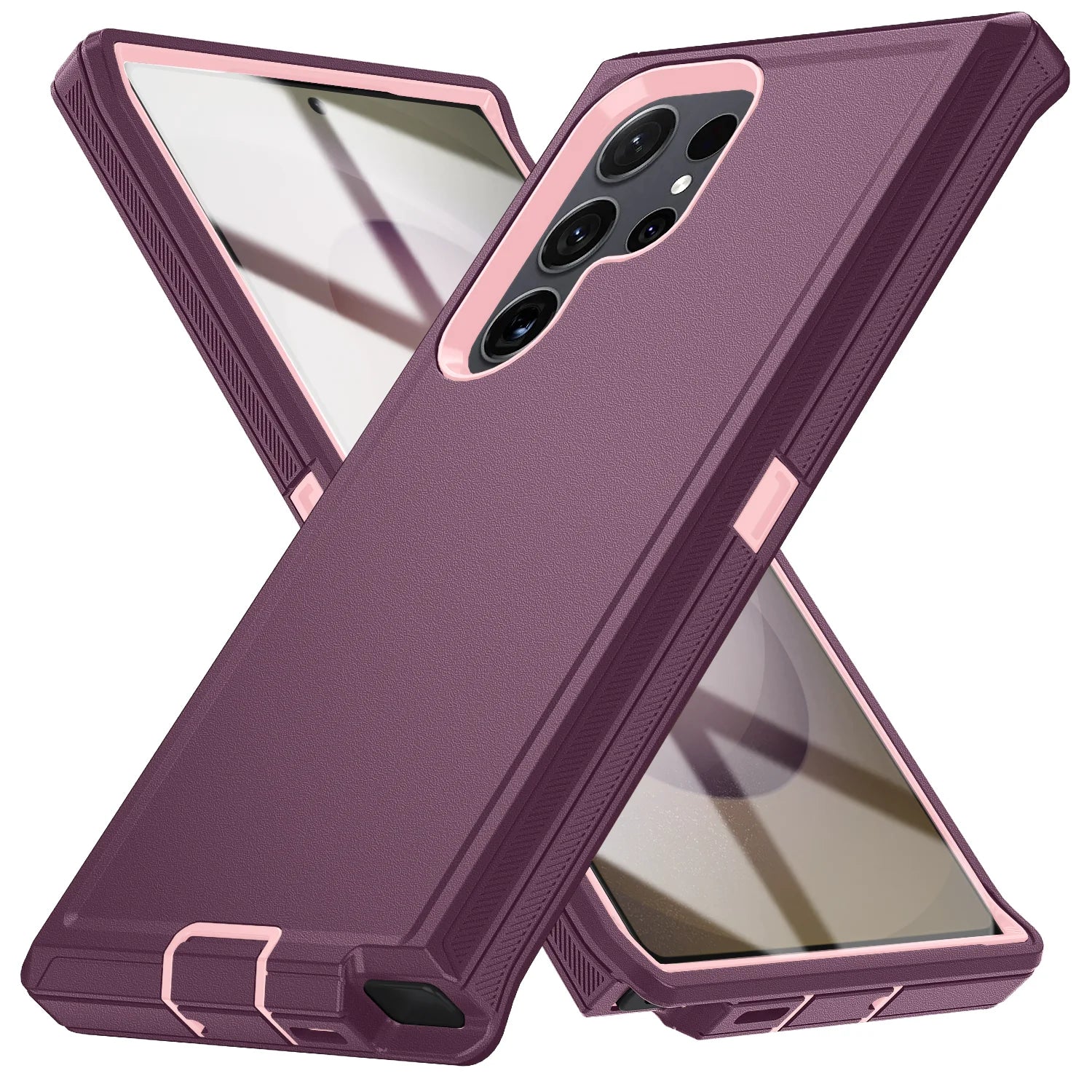 PureGuardCases Military Armor Kickstand Case for Samsung Galaxy