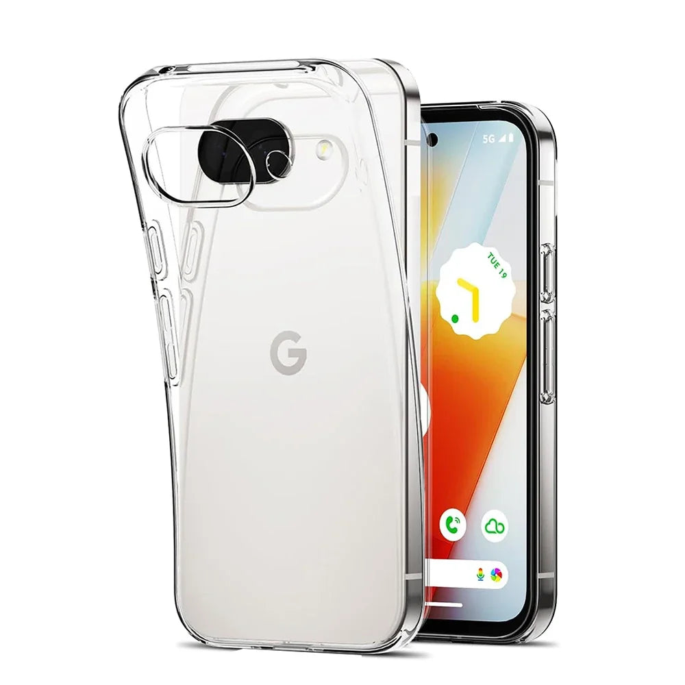PureGuardCases Clear Shockproof Silicone Case for Google Pixel