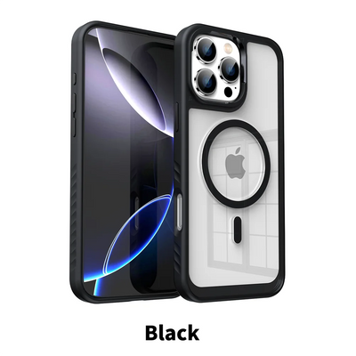 PureGuardCases Luxury Acrylic Clear iPhone Case – MagSafe Magnetic Bumper Cover