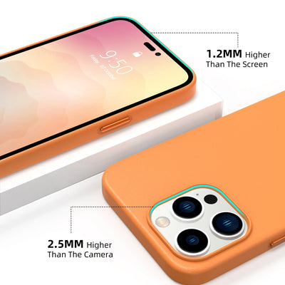 PureGuardCases Premium Leather iPhone Case – MagSafe Shockproof Cover