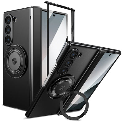 PureGuardCases Aluminum Armor Case with 360° Magnetic Ring for Samsung Galaxy Z Fold
