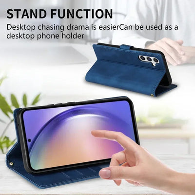 Magnetic Flip Leather Wallet Case with Wrist Strap for Samsung Galaxy Note 20 Ultra, Note 10 Plus, Note 9 & S10 Plus - image 4