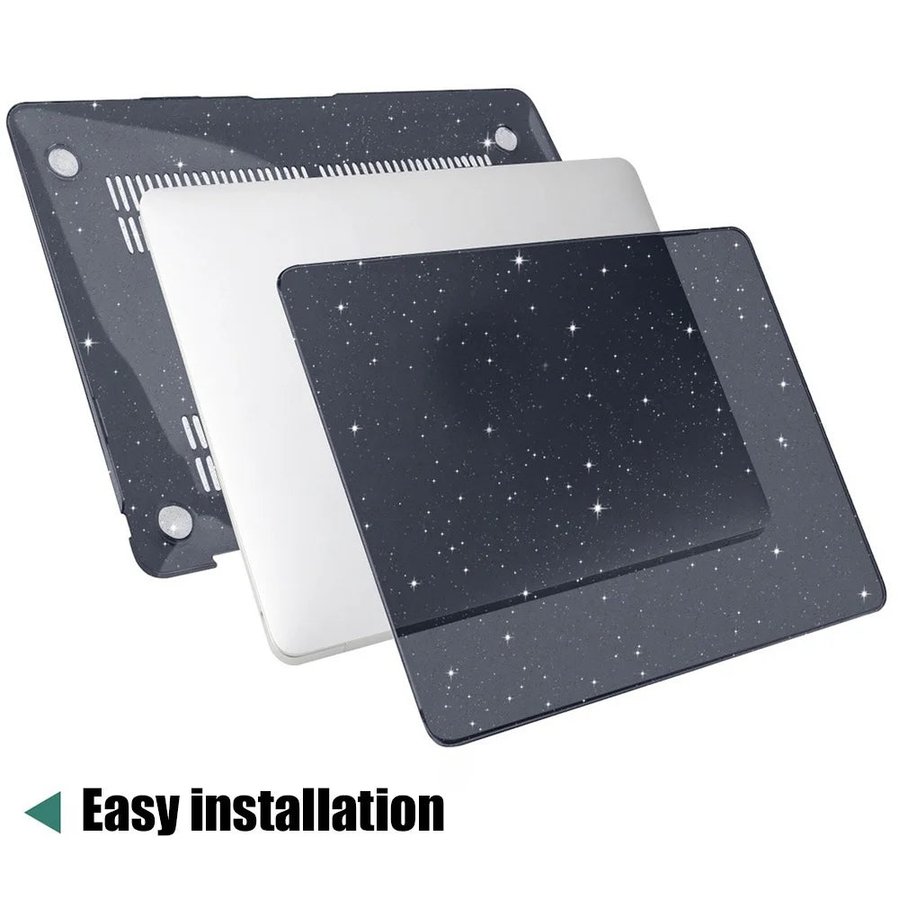 PureGuardCases Glitter Protective Case for MacBook Air & Pro