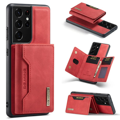 PureGuardCases 2-in-1 Detachable Magnetic Wallet Case for Samsung Galaxy & Z Fold