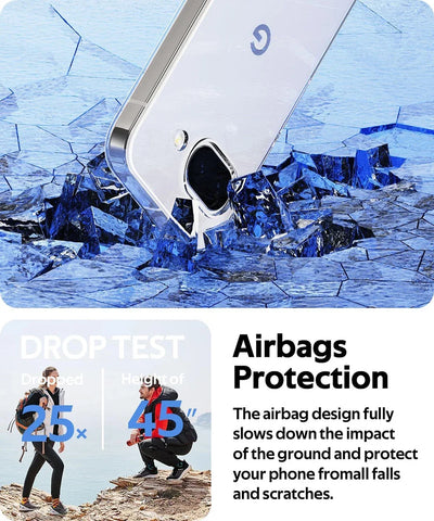 PureGuardCases Clear Shockproof Silicone Case for Google Pixel