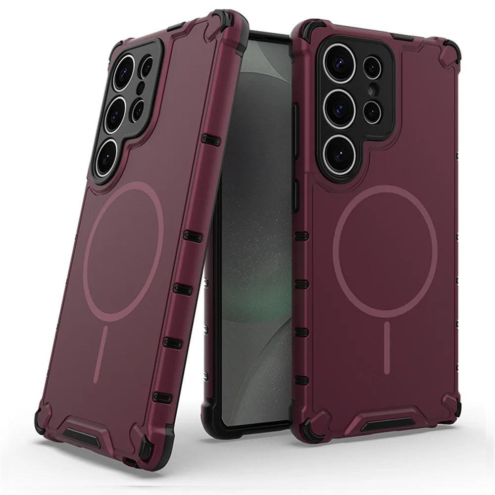 PureGuardCases Magnetic Armor Case for Samsung Galaxy