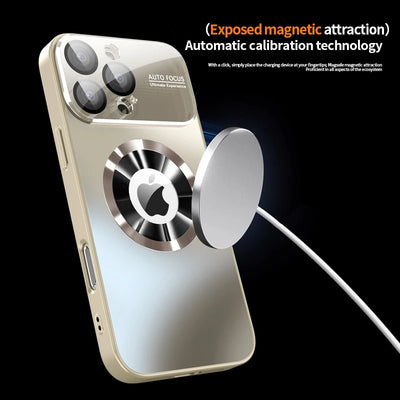 PureGuardCases Titanium Matte iPhone Case – Magnetic MagSafe Lens Protection Cover