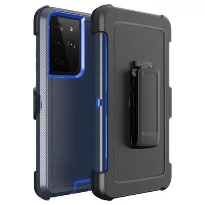 PureGuardCases 3-in-1 Military Armor Belt Clip Case for Samsung Galaxy