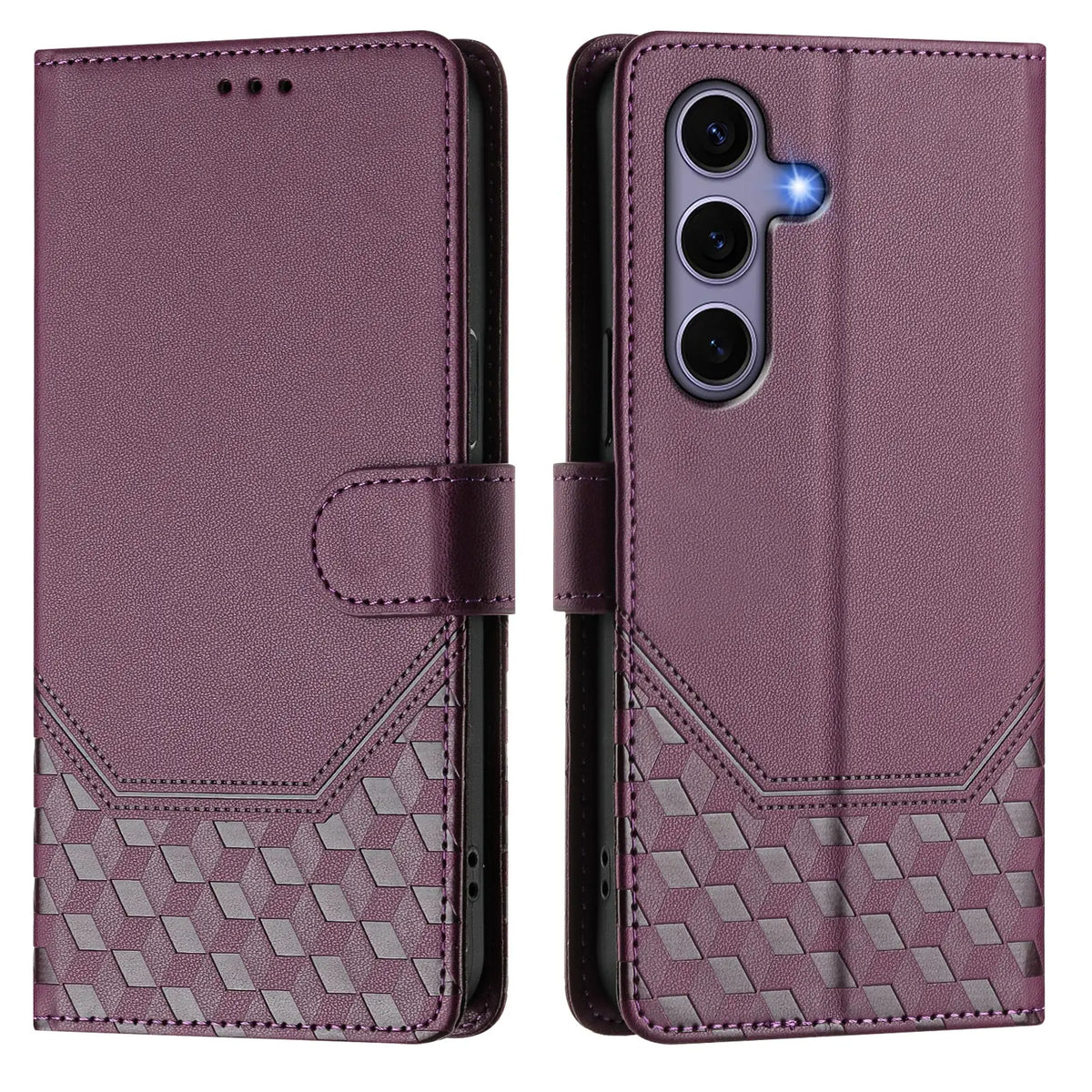 3D Cube Wallet Case Galaxy S20-S26, view 3