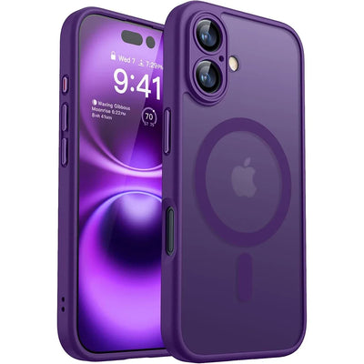 PureGuardCases Luxury Matte Translucent iPhone Case – MagSafe Shockproof Cover