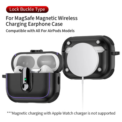 PureGuardCases Armor Lock Shockproof Case for AirPods