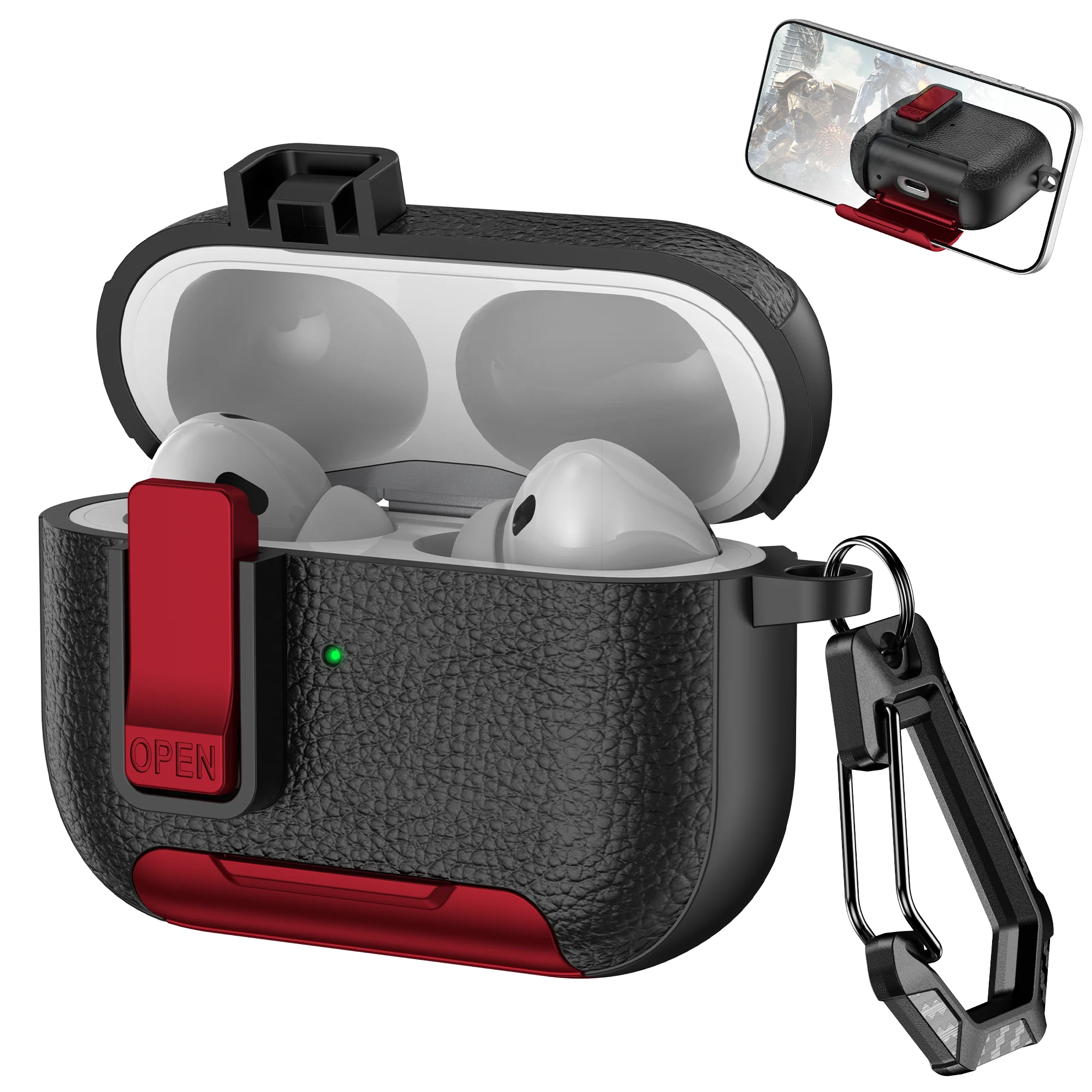 PureGuardCases Phone Stand Shockproof Case for AirPods