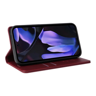 PureGuardCases Magnetic Leather Wallet Case for Google Pixel