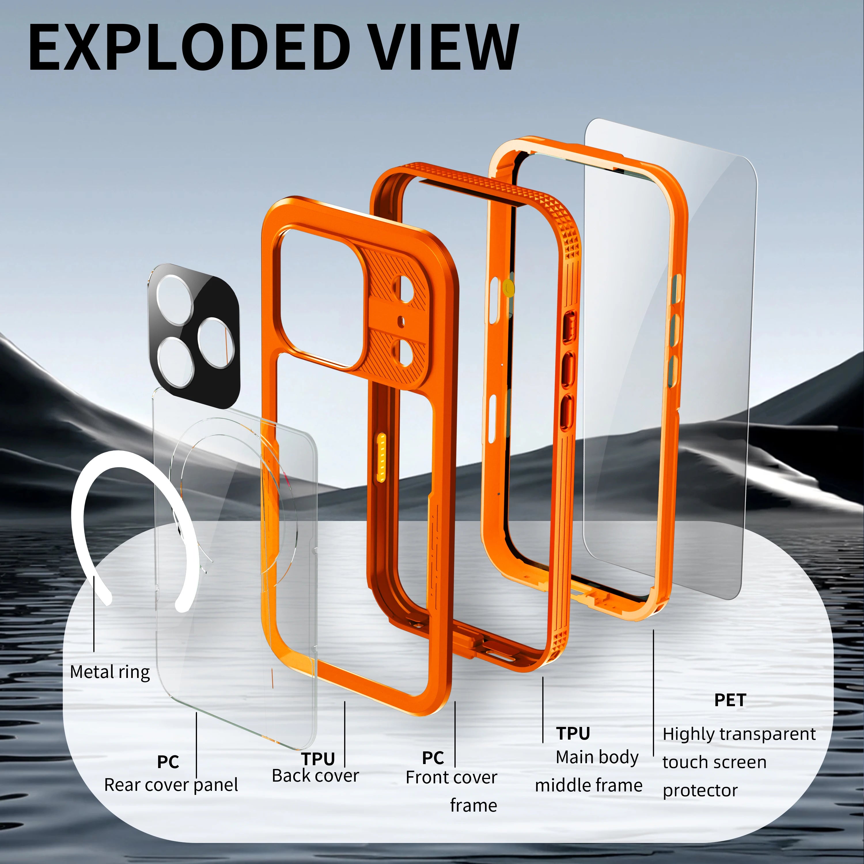 PureGuardCases IP68 Waterproof iPhone Case – MagSafe Diving & Swimming Protective Cover