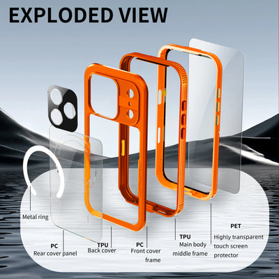 PureGuardCases IP68 Waterproof iPhone Case – MagSafe Diving & Swimming Protective Cover