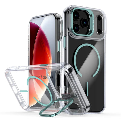 PureGuardCases Invisible Lens Stand iPhone Case – Clear MagSafe Cover