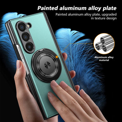 PureGuardCases Aluminum Armor Case with 360° Magnetic Ring for Samsung Galaxy Z Fold