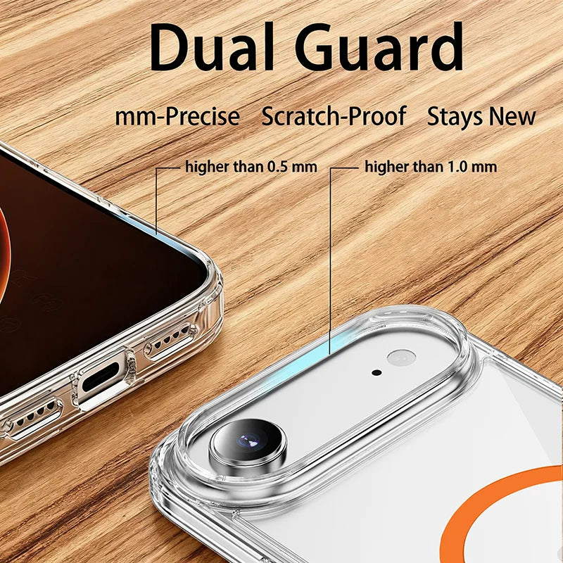 Ultra Slim Clear Magnetic Case for iPhone 13-17 & Air - Product View 3