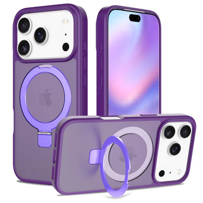 Frosted MagSafe Case iPhone 12-18, Dark Purple