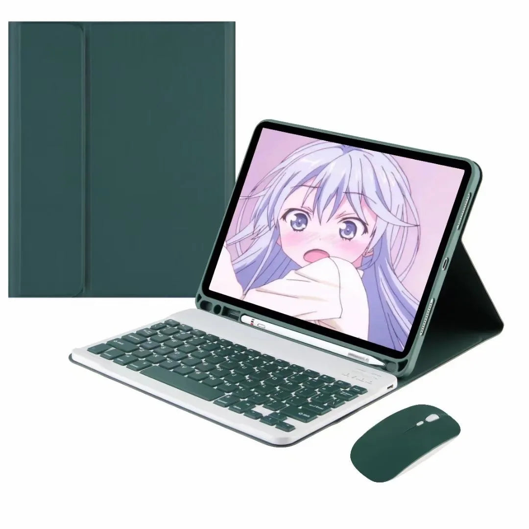 PureGuardCases Colorful Bluetooth Keyboard Case for iPad
