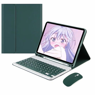 PureGuardCases Colorful Bluetooth Keyboard Case for iPad